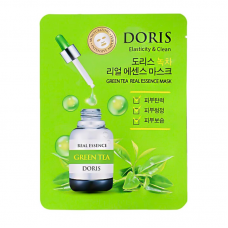 Тканевая маска для лица Зеленый чай Doris Green Tea Real Essence Mask Тканевая маска для лица Зеленый чай Doris Green Tea Real Essence Mask