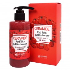 Пузырьковая детокс-пенка с керамидами Eyenlip Beauty Ceramide Red Toks Bubble Cleanser