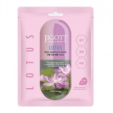 Тканинна маска для обличчя Jigott Lotus Real Ampoule Mask Тканинна маска для обличчя Jigott Lotus Real Ampoule Mask