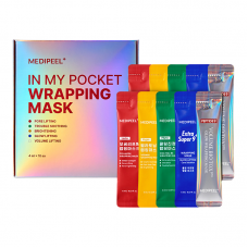 Набір мініатюр масок для обличчя MEDIPEEL In My Pocket Wrapping Mask Набір мініатюр масок для обличчя MEDIPEEL In My Pocket Wrapping Mask