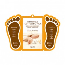 Высококонцентрированные пилинг носочки для ног Mijin Mj Care Soft Miracle Foot Peeling Pack