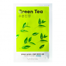 Тканинна маска з екстрактом зеленого чаю Missha Airy Fit Sheet Mask Green Tea