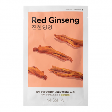 Тканинна маска з екстрактом червоного женьшеню Missha Airy Fit Sheet Mask Red Ginseng Тканинна маска з екстрактом червоного женьшеню Missha Airy Fit Sheet Mask Red Ginseng