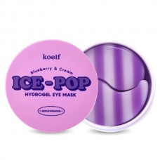Гідрогелеві патчі для очей з лохиною та вершками Koelf Blueberry & Cream Ice-Pop Hydrogel Eye Mask